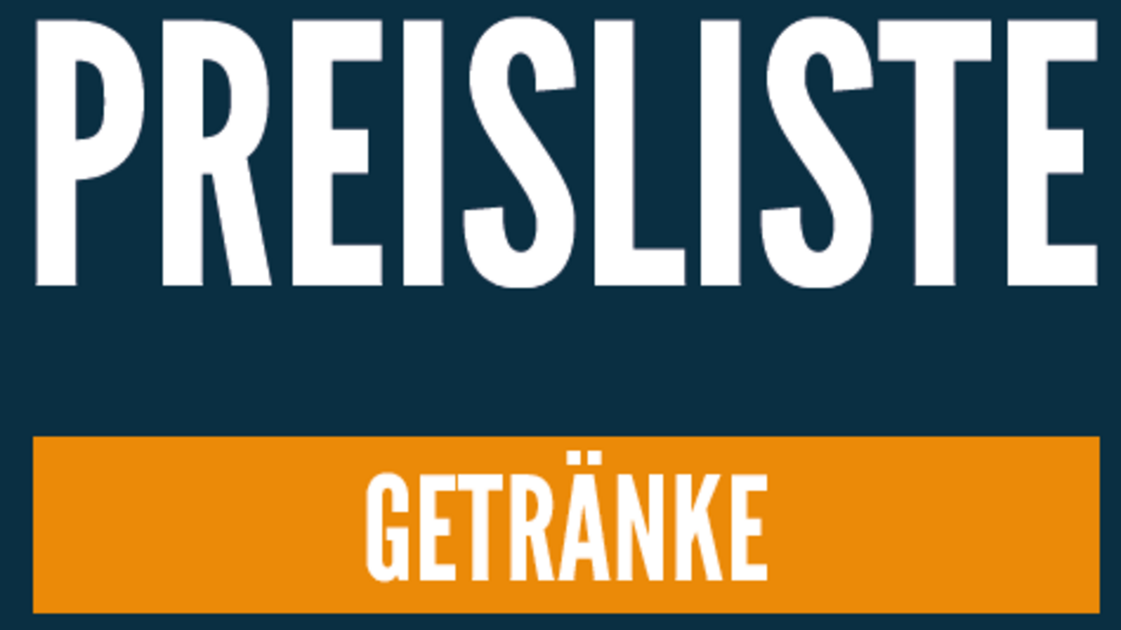 Getränkepreise 2025